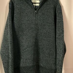 Men's Heather Gray Zip-Up Sweater